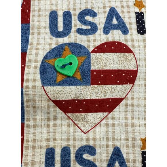 Handmade Patriotic Women's USA Red White Blue Vest Grandma Coastal ‎ Size XL - Picture 11 of 11